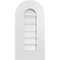 Ekena Millwork Round Top Surface Mount PVC Gable Vent: Functional, w/ 3-1/2"W x 1"P Standard Frame, 12"W x 24"H GVPRT12X2401SF - alternate 1